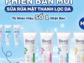 Winmart: Biore sữa rửa mặt thanh lọc da