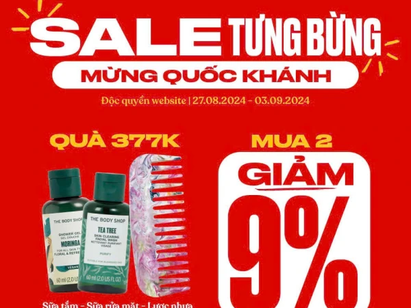 SALE TƯNG BỪNG MỪNG ĐẠI LỄ 02.09