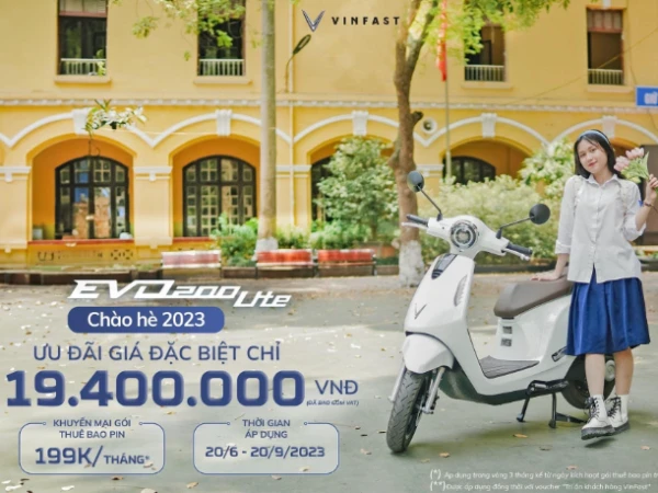 VINFAST Bản tin xế điện “OVER” xịn - Evo200 Lite chào hè giá chỉ 19.400.000 VNĐ
