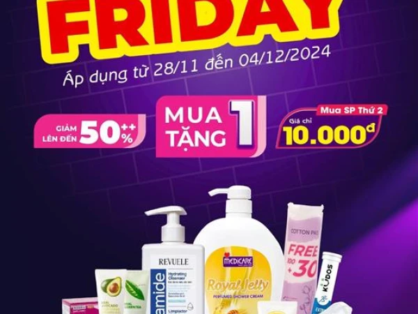 MEDICARE #BLACKFRIDAY | TRIỆU DEAL BÙNG CHÁY - MUA 1 TẶNG 1 - ƯU ĐÃI ĐẾN 50%