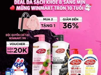 WINMART DEAL DA SẠCH KHỎE & SÁNG MỊNMỪNG WINMART TRÒN 10 TUỔI