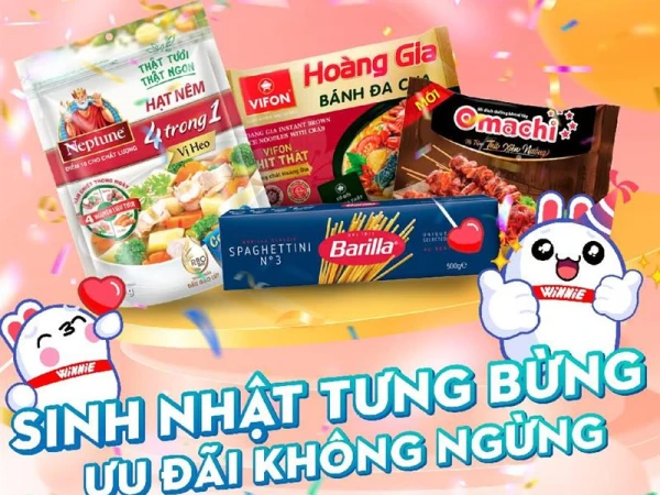 WINMART Sinh nhật tưng bừng - Ưu đãi không ngừng