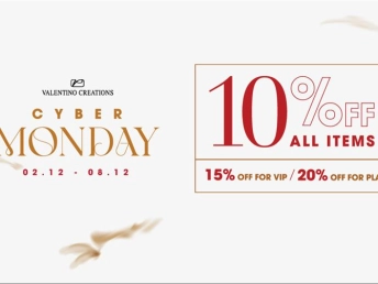 Valentino Creations tiếp tục chiêu đãi đặc quyền lên đến 20% dành cho Quý khách hàng