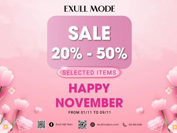 Exull Mode chào tháng 11 với hàng ngàn ưu đãi