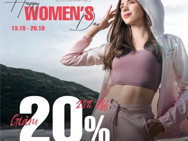 Giordano- Happy women's day- 20% off 13-20.10.2023