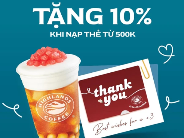 THẺ XINH TẶNG CHÚNG MÌNH 10% GIÁ TRỊ NẠP