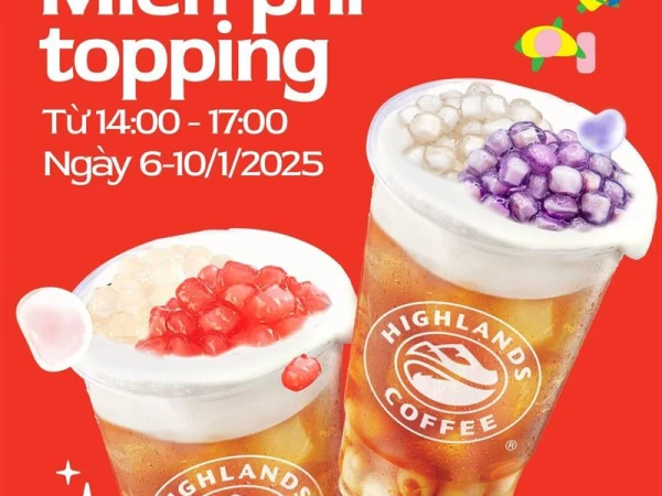 MIỄN PHÍ TOPPING, SÁNG TẠO “MÓN RUỘT” THOẢI MÁI 🤩