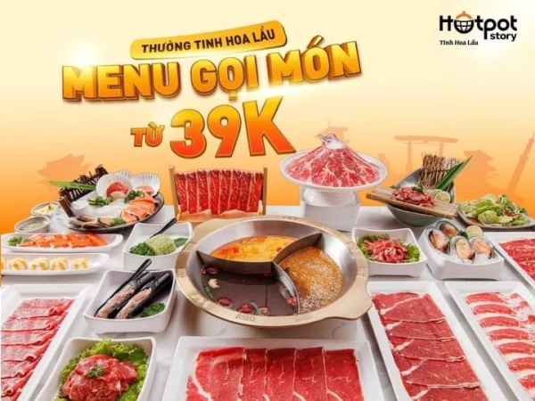 HOTPOT STORY MENU GỌI MÓN CHỈ TỪ 39K - NGON 