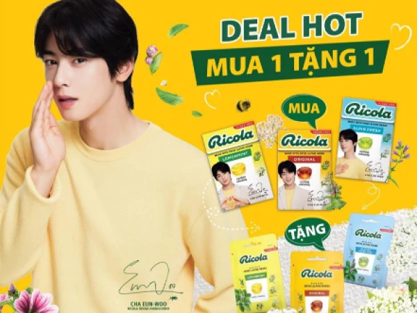 Ra mắt kẹo Ricola x CHA EUN-WOO phiên bản giới hạn