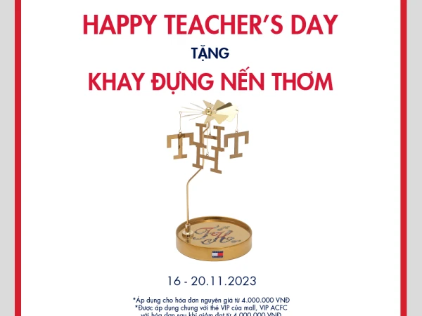 TOMMY HILFIGER | HAPPY TEACHER'S DAY - TẶNG KHAY ĐỰNG NẾN THƠM