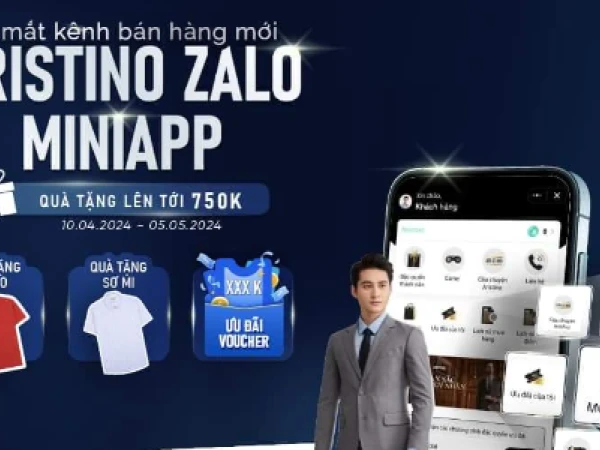 Aristino chính thức cho ra mắt kênh bán hàng mới Zalo Mini App