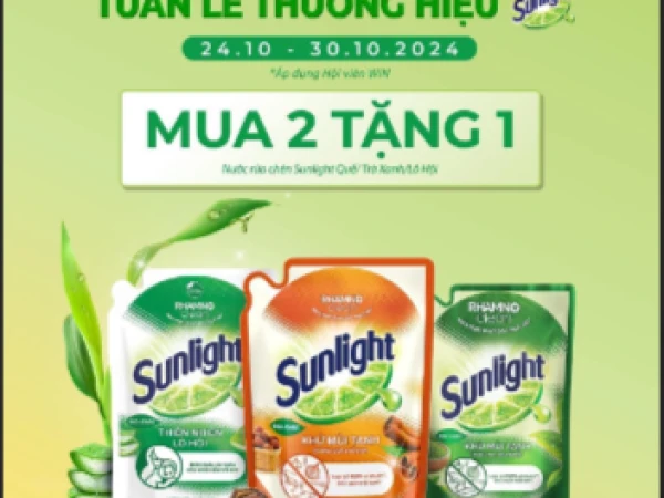 tuần lễ thương hiệu sunligh dọn nhà sạch nhận ưu đãi hời