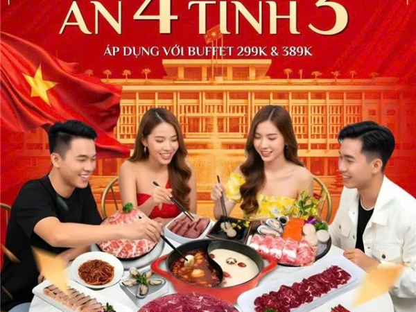 BẮC NAM MỘT DẢI - MỪNG NGÀY THỐNG NHẤT: ĂN 4 TÍNH 3 BUFFET 299K & 389K TẠI MALA