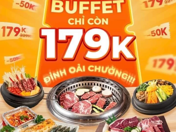 KING BBQ  BUFFET PHỦ PHÊ CHỈ CÒN 179K - ĐỈNH OẢI CHƯỞNG!!!