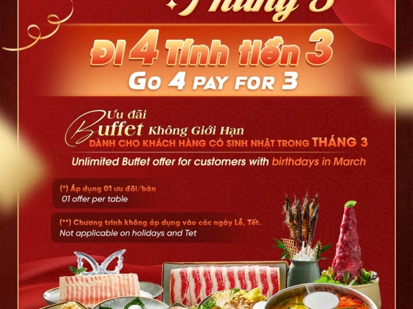 THÁNG 3 RẠNG RỠ – TRỌN VỊ TIỆC VUI