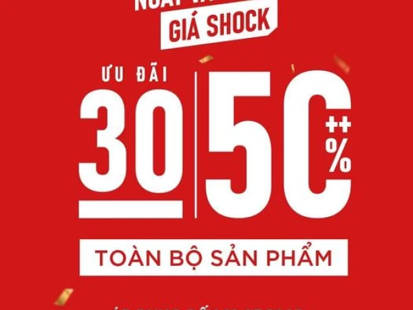 Ngày vàng giá shock- Giảm 30-50%++ toàn bộ sản phẩm tại Li-Ning