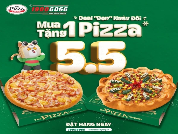 Pizza- 5.5 deal đẹp ngày đôi