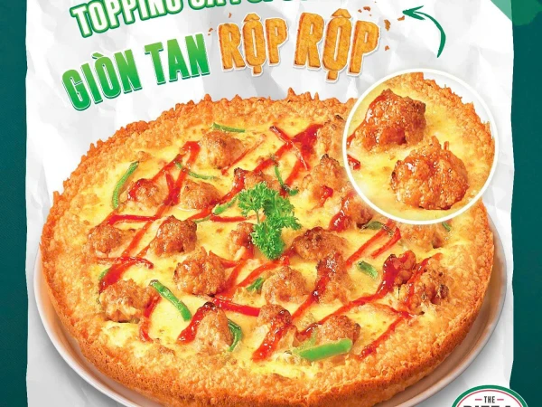 👀 SĂM SOI PIZZA GÀ POPCORN VIỀN PHÔ MAI RỘP RỘP 👀