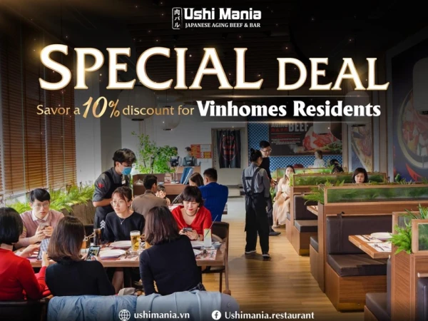 [HÀ NỘI] SPECIAL DEALS Savor a 10% discount for Vinhomes Residents