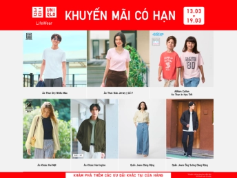 Uniqlo - Khuyến Mãi có hạn 13.3 - 19.3.2026