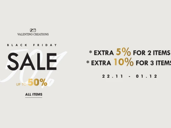 Valentino Creations Black Friday ưu đãi đến 50% các sản phẩm