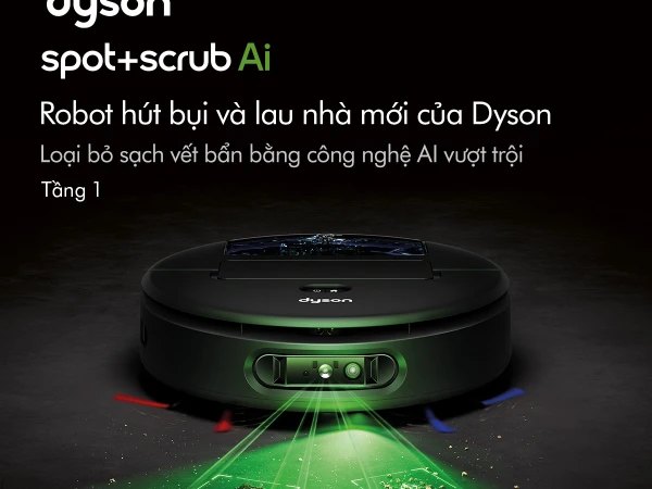 Dyson ra mắt Robot hút bụi lau nhà thông minh mới Spot+Scrub™ AI