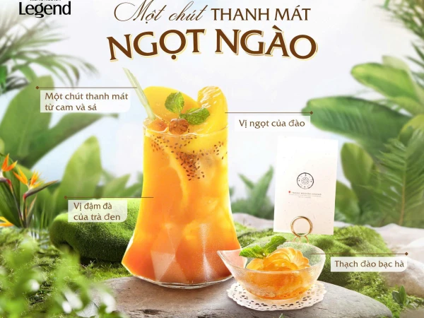 TRÀ ĐÀO CAM SẢ - MỘT CHÚT THANH MÁT NGỌT NGÀO!