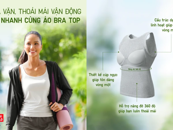 VỪA VẶN, THOẢI MÁI VẬN ĐỘNG DỄ, NHANH CÙNG ÁO BRA TOP