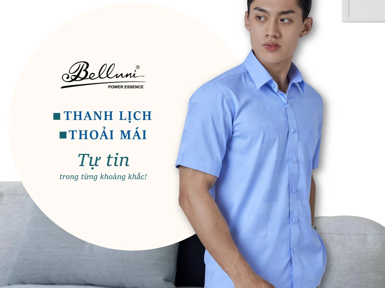 Belluni- Tự tin trong mọi góc nhìn với áo sơ mi Belluni!