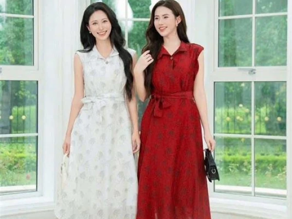 VESTA FLOWER DRESS – ĐẦM HOA CỔ ĐỨNG _ Vẻ đẹp nhẹ nhàng, thanh lịch và đầy nữ tính