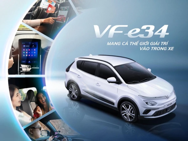 VINFAST_vf e34 mang cả thế giới giải trí vào trong xe