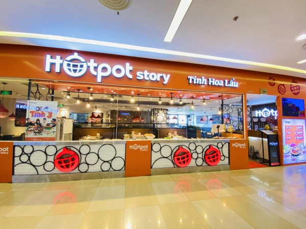 Hotpot Story: Nhà hàng có vị nước lẩu đặc trưng,quầy line buffet rất phong phú,hợp với mọi lứa tuổi!