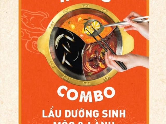[MIỀN NAM] MENU COMBO LẨU DƯỠNG SINH MỘC & LÀNH