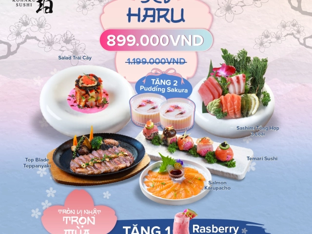 HARU SET – TRẢI NGHIỆM TRỌN VỊ MÙA XUÂN