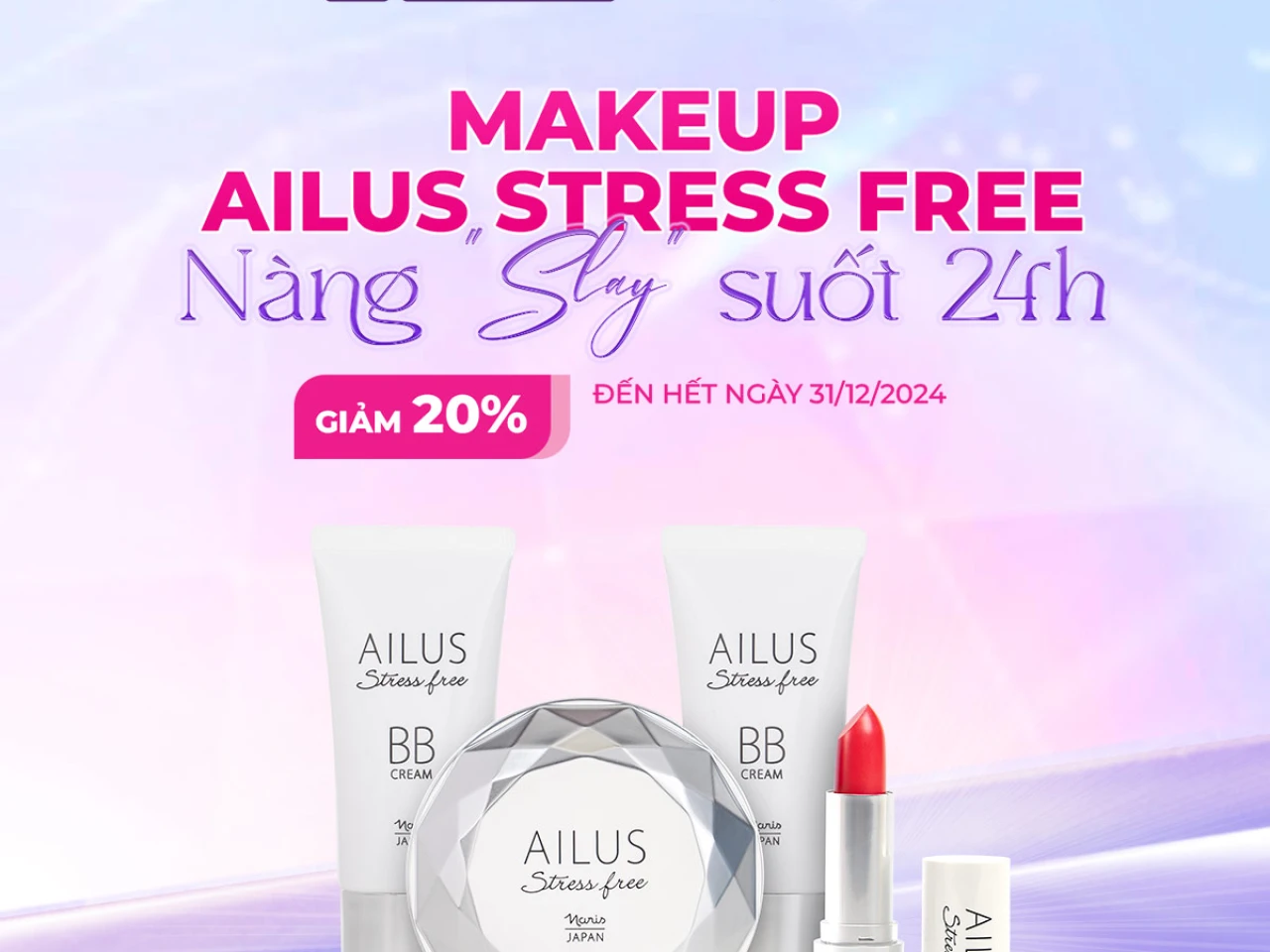 MAKEUP AILUS STRESS FREE - NÀNG 