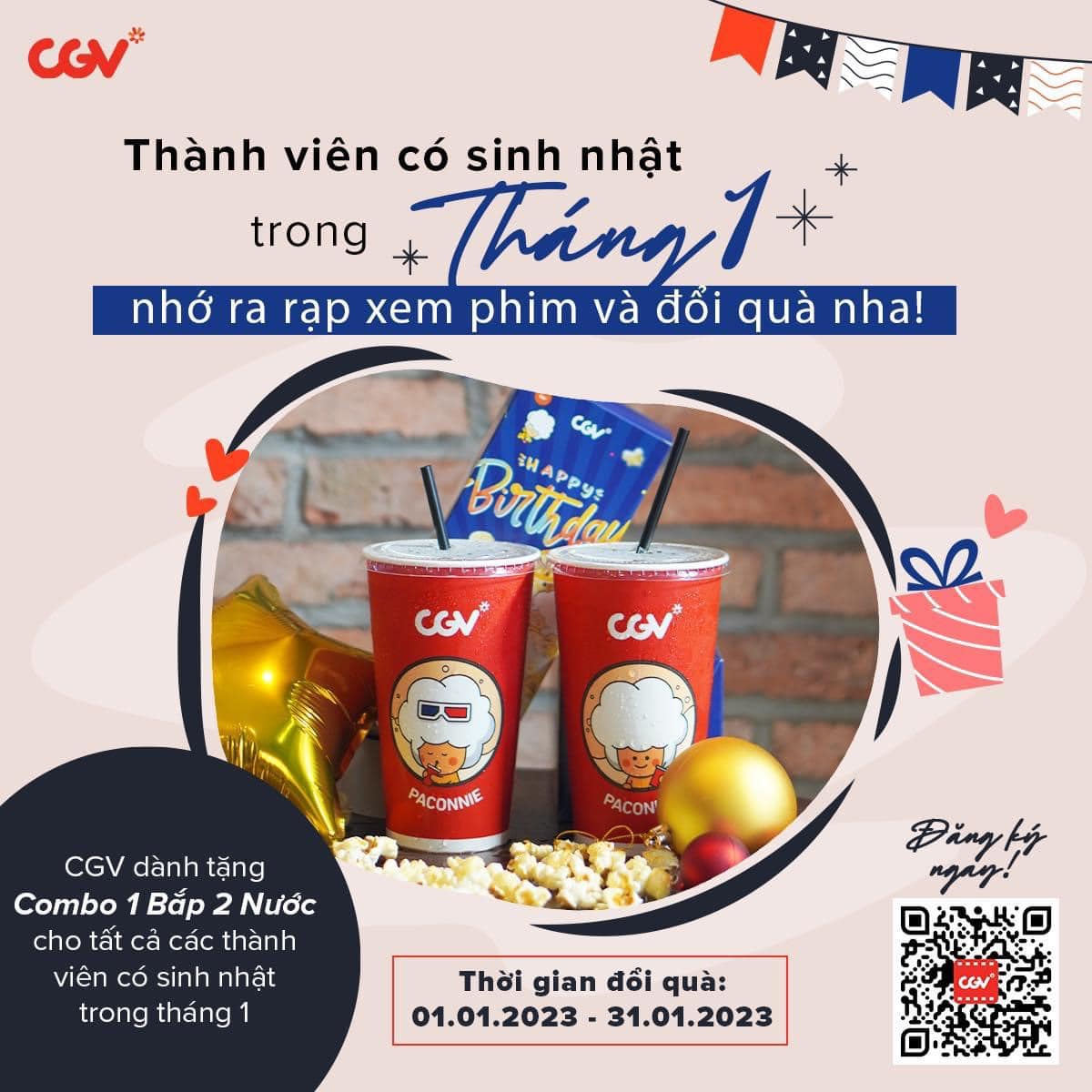  QUÀ SINH NHẬT TỪ CGV CGV chúc  CGV Cinemas Vietnam  Facebook