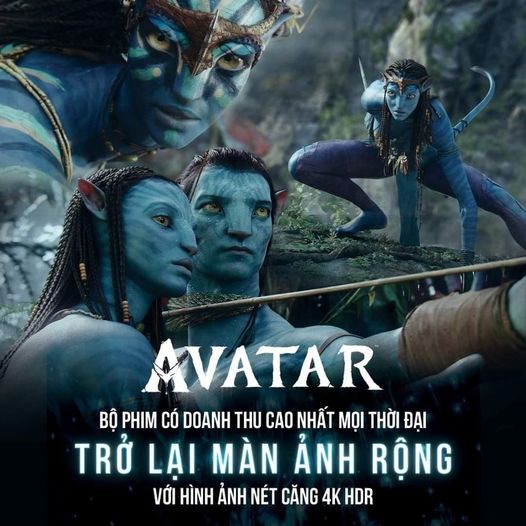 Với sự ra mắt của siêu phẩm Avatar phần 1 tại CGV Vincom năm 2024, bạn không thể bỏ qua cơ hội trải nghiệm bộ phim này trên màn hình rộng của CGV. Với cách thể hiện độc đáo, siêu phẩm Avatar sẽ đưa bạn đến với một cuộc phiêu lưu tuyệt vời và một thế giới khác mà bạn chưa từng trải nghiệm trước đó.