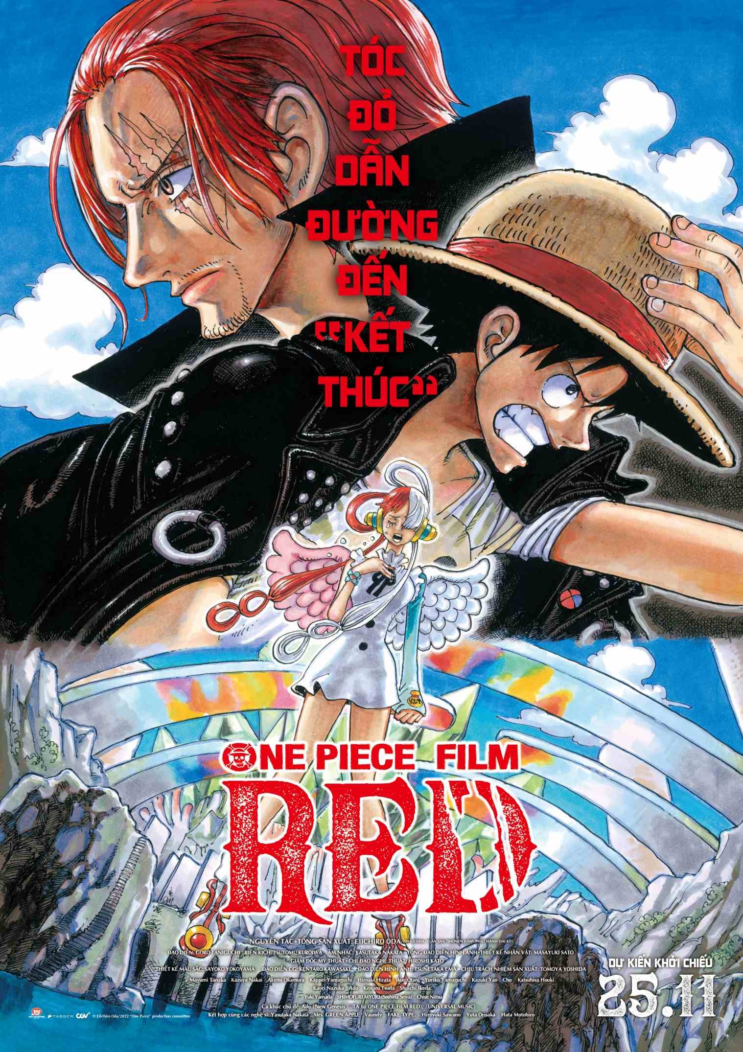 Bộ phim hoạt hình One Piece Film Red sẽ đưa bạn vào cuộc phiêu lưu đầy hấp dẫn cùng nhóm hải tặc Mũ Rơm khi họ đối đầu với những thế lực nguy hiểm để bảo vệ vùng biển. Hãy xem hình ảnh liên quan để cảm nhận sự hào hứng và thú vị của bộ phim này.