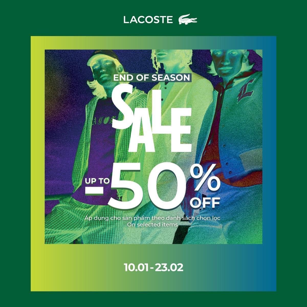 Lacoste hotsell on sale