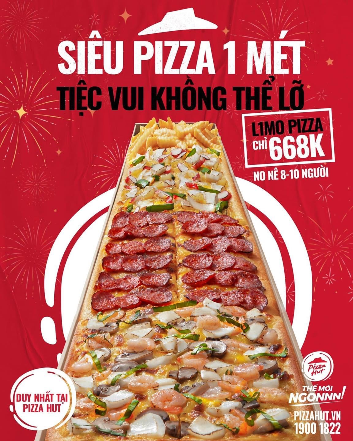 🔥 [Hot] Pizza Hut Chính Thức Ra Mắt Siêu Pizza 1M 🍕 | Vincom