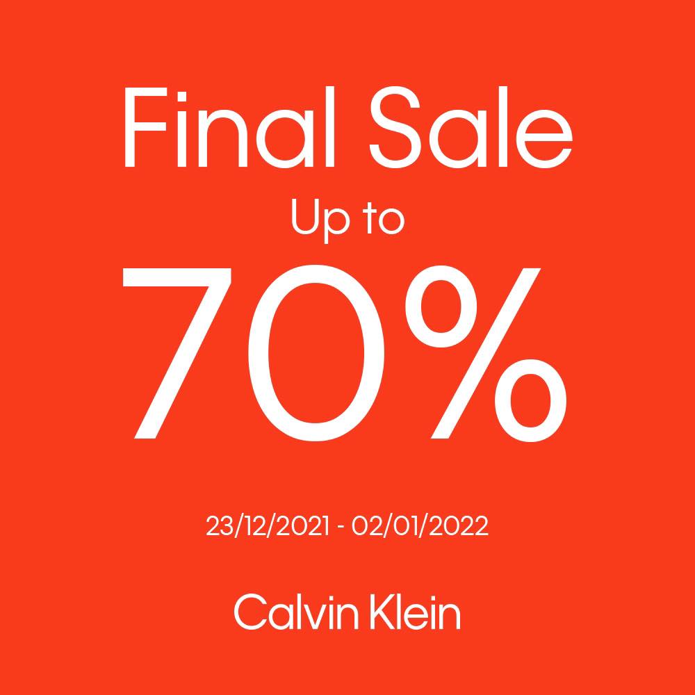 Chương trình khuyến mãi CALVIN KLEIN sale đến 70% đang diễn ra