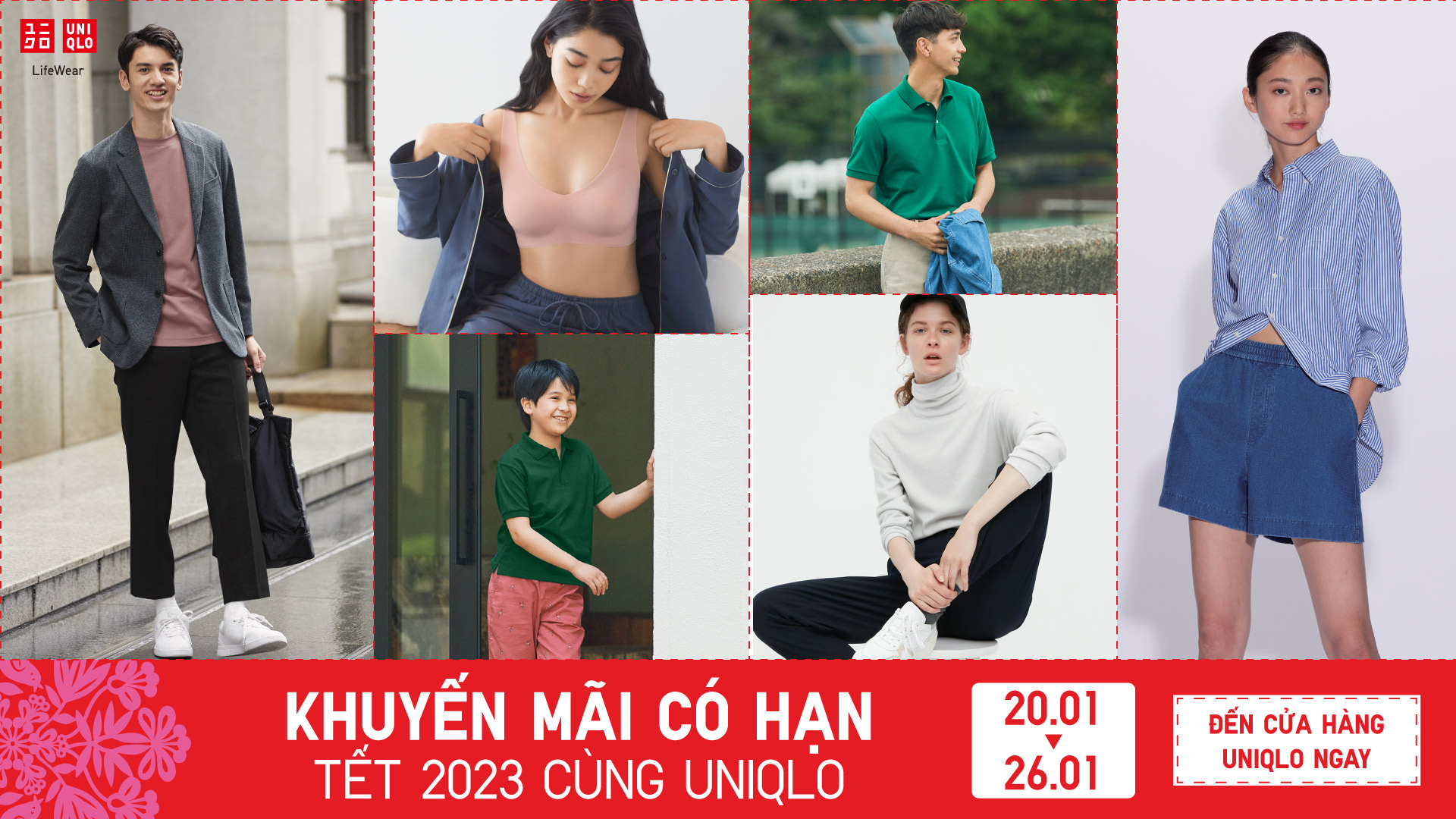 Uniqlo chính thức khai trương cửa hàng tại Việt Nam nhiều sản phẩm khuyến  mại giá