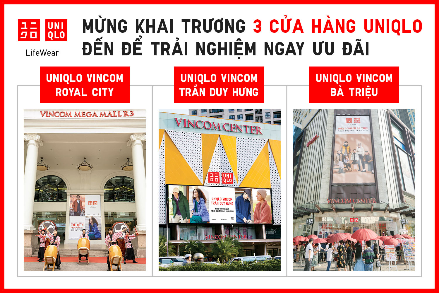 UNIQLO khai trương thêm 3 cửa hàng tại Hà Nội vào mùa ThuĐông 2022   baotintucvn