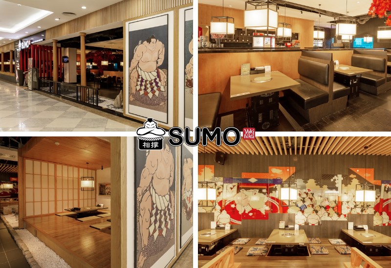 không gian trá quán ăn Sumo BBQ