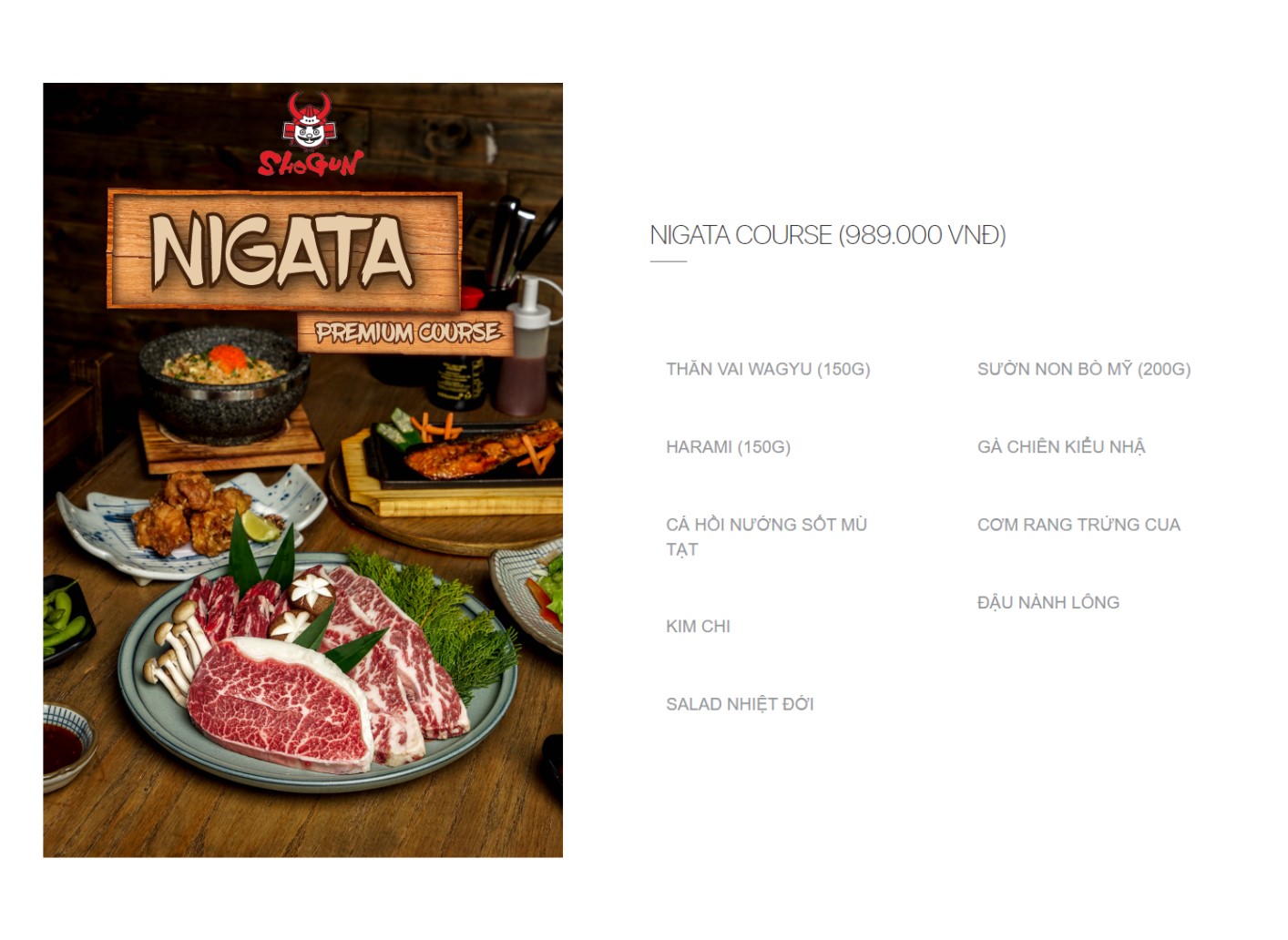menu nigata