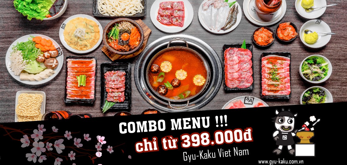 combo menu mới lạ chỉ có tại Gyu Kaku