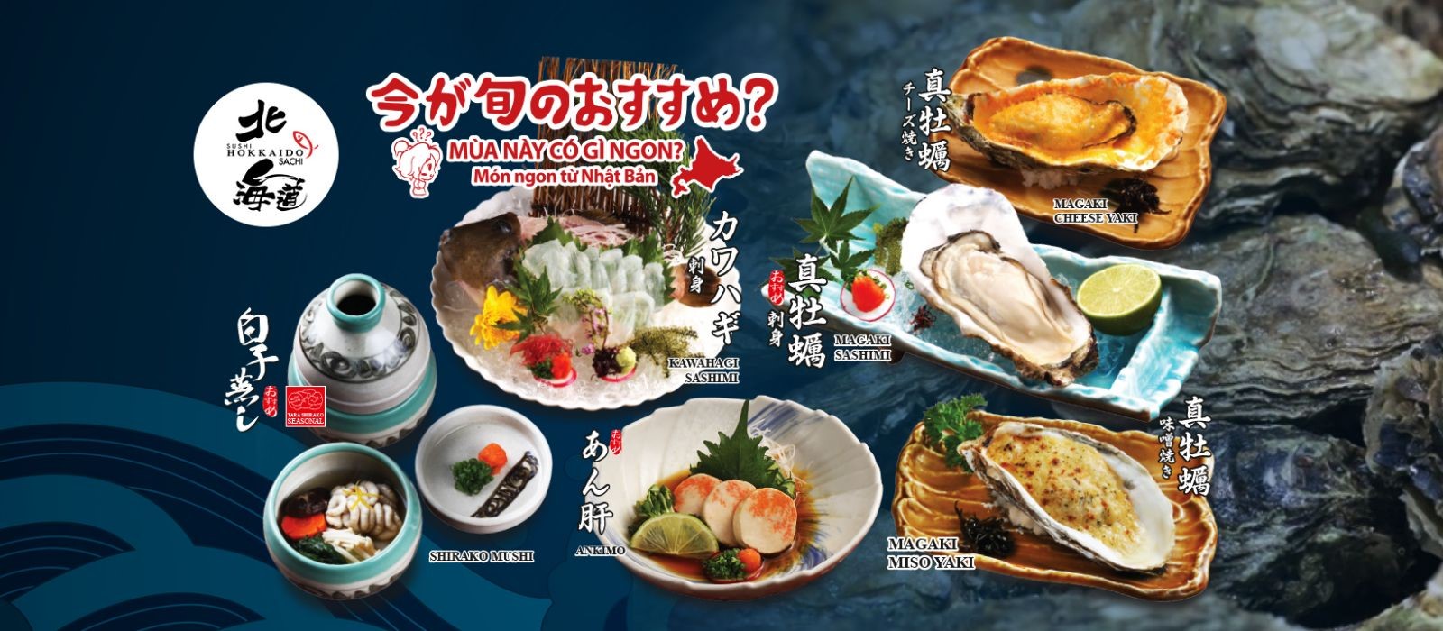 menu mùa đông của Hokkaido