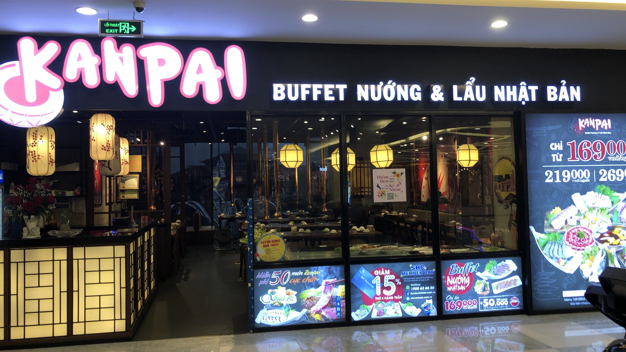 Buffet lẩu nướng Kanpai có mặt tại Vincom Plaza Lý Thái 