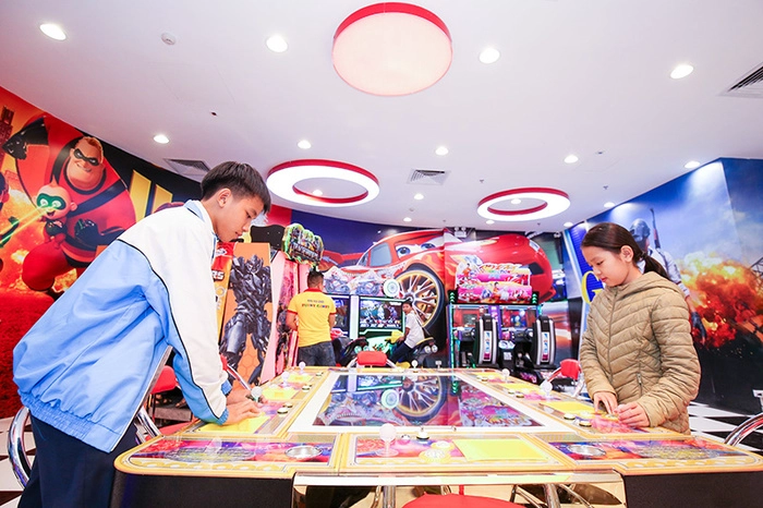 Khu vui chơi với đa dạng các trò chơi tại City Games ở TTTM Vincom 