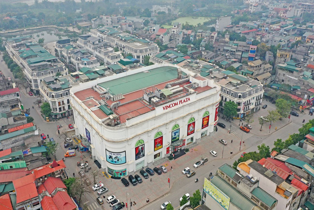Toàn cảnh Vincom Plaza Tuyên Quang nhìn từ trên cao  